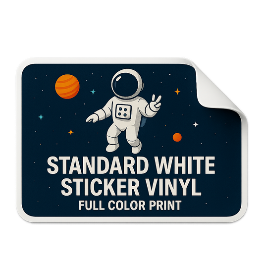 Standard White Stickers