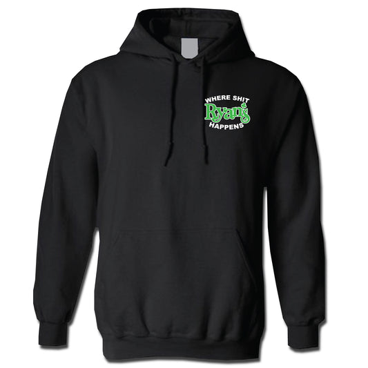 Ryan's Original Hoodie White + Green Logo (PRE-ORDER)
